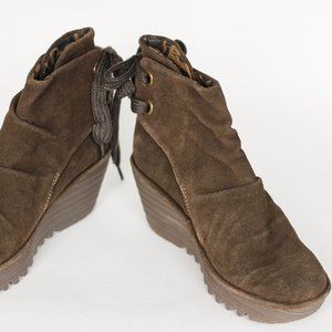 Brown Booties - Fly London